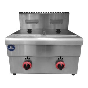 Freidora de Papas a Gas Doble Canastilla De 5.5 Litros GR-RZL-2A GRONDOY