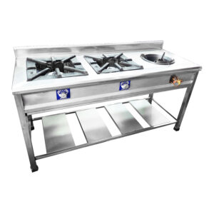 Cocina Industrial de 2 Hornillas mas Chifera