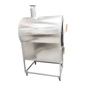 Horno a Leña Modelo Cilindro de Acero Inoxidable