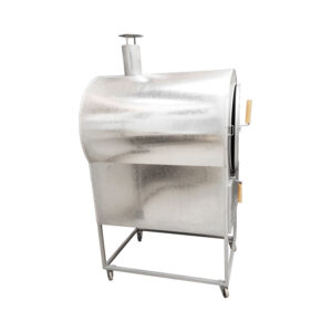 Horno a Leña Modelo Cilindro de Acero Inoxidable