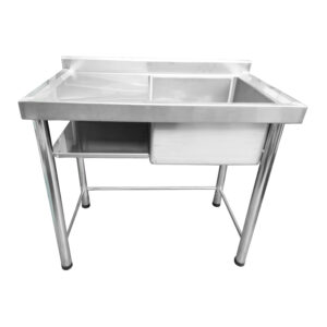 Lavatorio 1 Poza 100 X 60 Cm 304 Acero Inoxidable