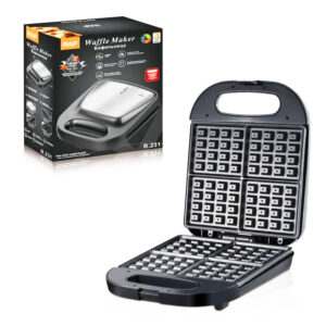 Máquina para Hacer Wafles Gofres 4 Rebanadas Waflera Electrica R.231 RAF