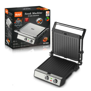 Máquina eléctrica para hacer sándwiches Panini con revestimiento antiadherente R.560 RAF